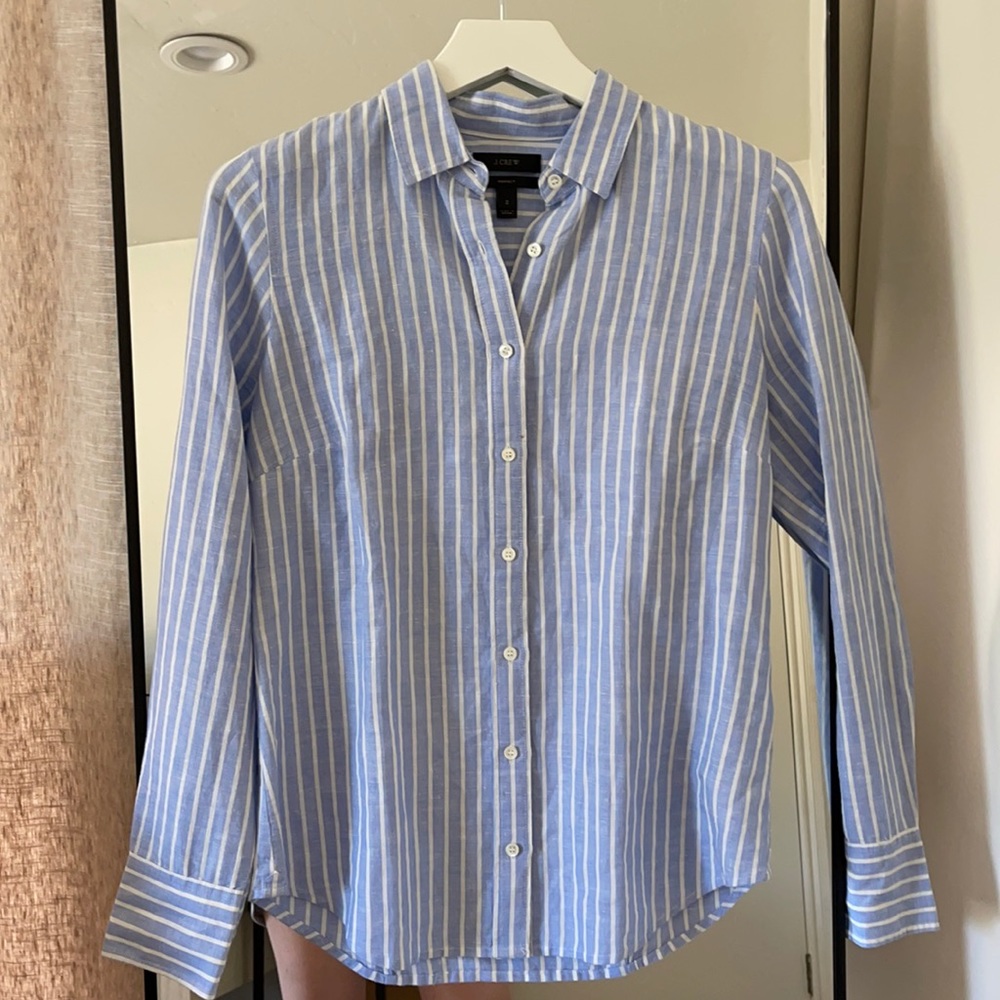 J. Crew linen blouse